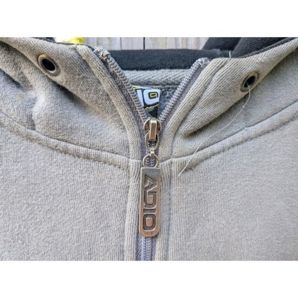 Vintage Y2K Adio Skateboarding Mens Zip Up Hoodie Size M Grunge Skater Spellout - Picture 3 of 10